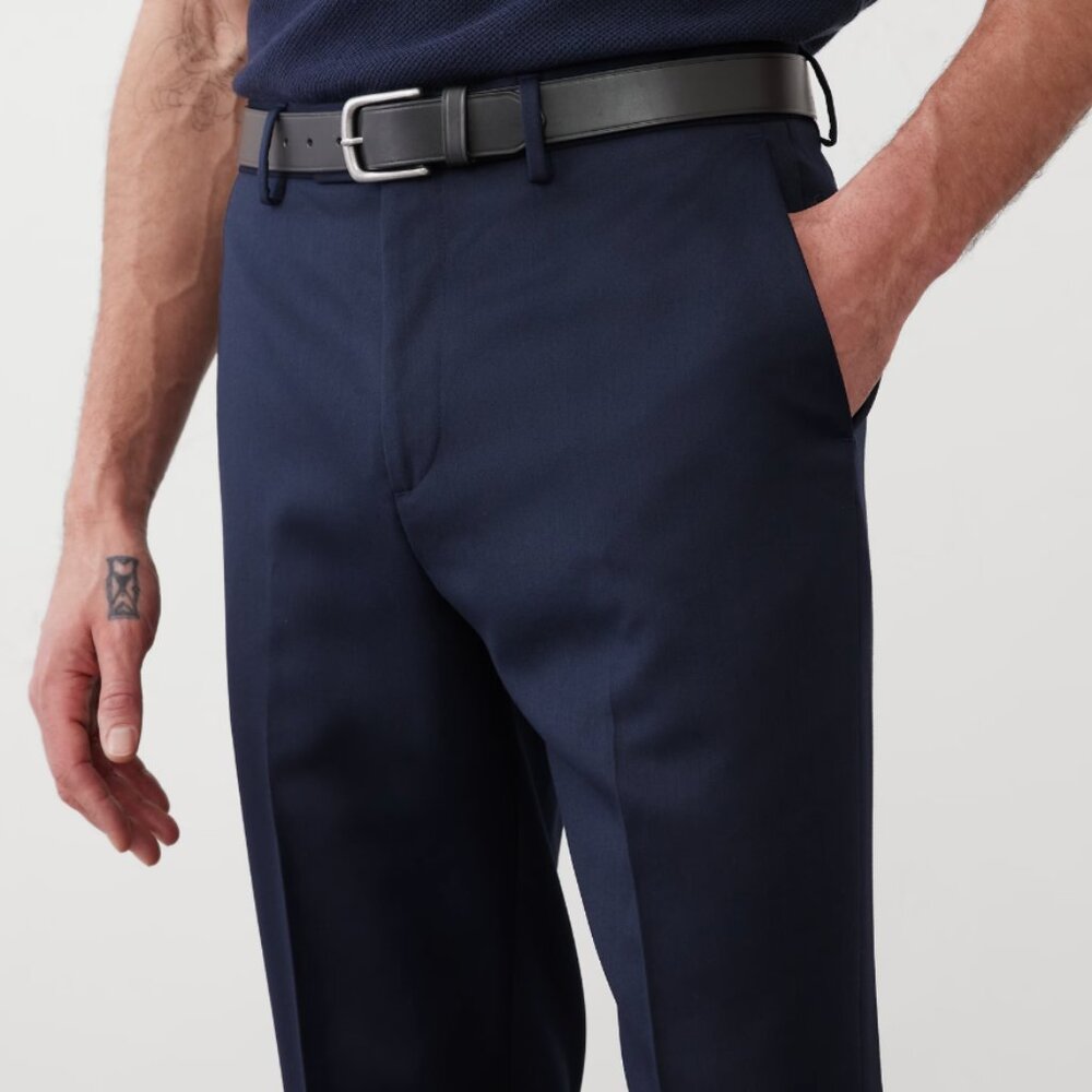 Banana Republic Men's Navy Classic Satin Suit Trouser, 31Wx30L, EUC